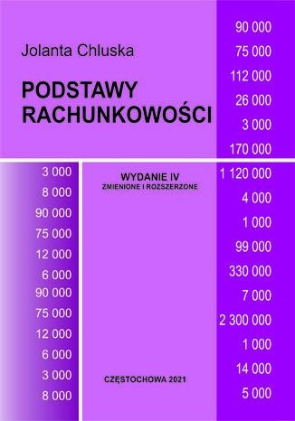 Podstawy rachunkowoci. Wyd. 4 Jolanta Chluska - okadka ebooka