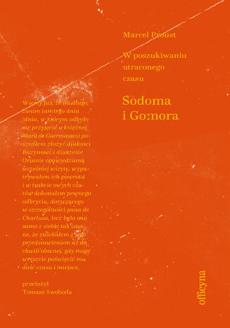 Sodoma i Gomora Marcel Proust - okładka ebooka