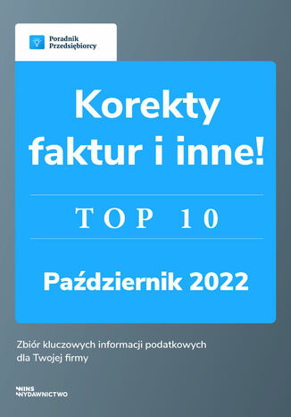 Faktury i inne. TOP10 październik 2022