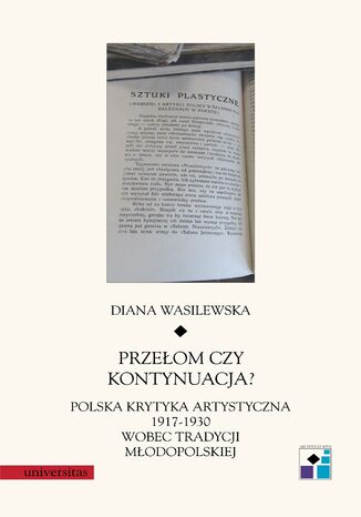 Przeom czy kontynuacja? Polska krytyka artystyczna 1917-1930 wobec tradycji modopolskiej Diana Wasilewska - okadka ebooka