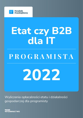Etat czy B2B dla IT - Programista Kinga Jańczak - okładka ebooka