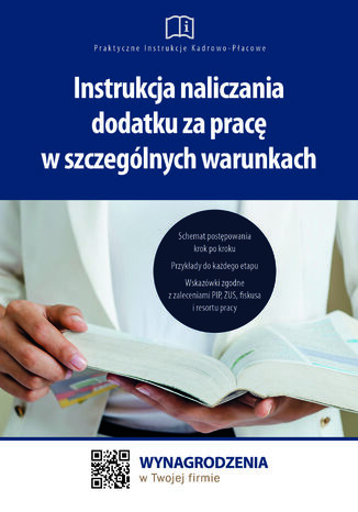 Instrukcja naliczania dodatku za pracę w szczególnych warunkach Jakub Pioterek - okładka ebooka
