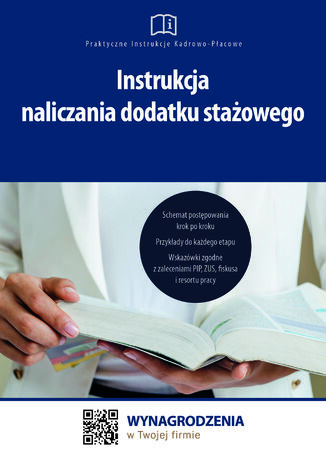 Instrukcja naliczania dodatku stażowego Jakub Pioterek - okładka ebooka