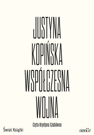 Wspczesna wojna Justyna Kopiska - okadka audiobooks CD