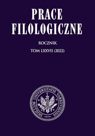 Prace Filologiczne LXXVII