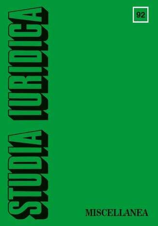 Studia Iuridica, nr 92