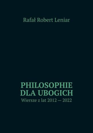Philosophie dla ubogich Rafał Leniar - okładka audiobooks CD
