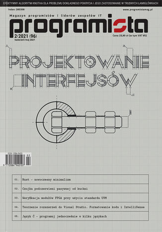 Programista nr 96. Programowanie interfejsów C++ Magazyn Programista - okładka książki