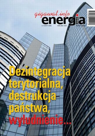 Energia Gigawat nr 12/2017 Sylwester Wolak - okładka książki