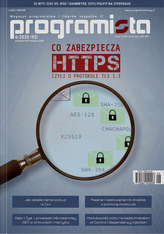 Programista nr 93. Co zabezpiecza HTTPS, czyli o protokole TLS 1.3 Magazyn Programista - okadka audiobooks CD