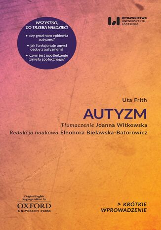 Autyzm. Krótkie Wprowadzenie 38 Uta Frith - okładka audiobooks CD