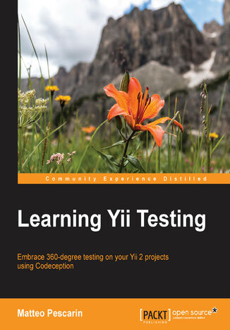 Okładka:Learning Yii Testing. Embrace 360-degree testing on your Yii 2 projects using Codeception 