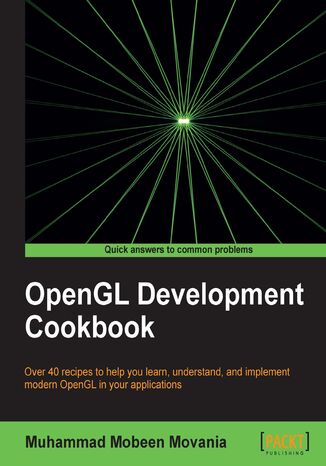 Okładka:OpenGL Development Cookbook. OpenGL brings an added dimension to your graphics by utilizing the remarkable power of modern GPUs. This straight-talking cookbook is perfect for intermediate C++ programmers who want to exploit the full potential of OpenGL 