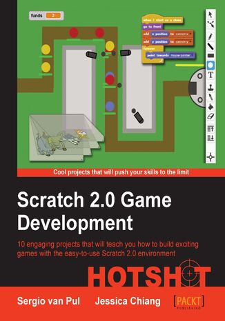 Scratch 2.0 Game Development HOTSHOT. Get up to date with Scratch 2.0 and build brilliant games without having to code. Including 10 exciting projects that cover most game genres, you’ll quickly learn the sophisticated possibilities of Scratch. Have fun! Jessica Chiang, Sergio van Pul - okadka ebooka