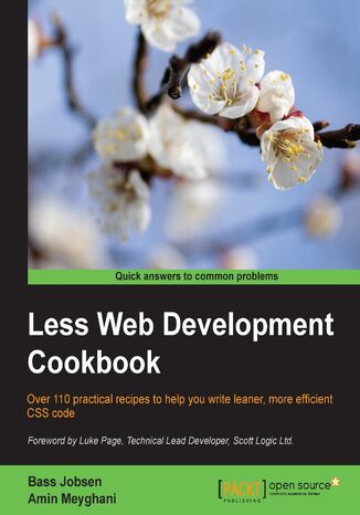 Okładka:Less Web Development Cookbook. Over 110 practical recipes to help you write leaner, more efficient CSS code 
