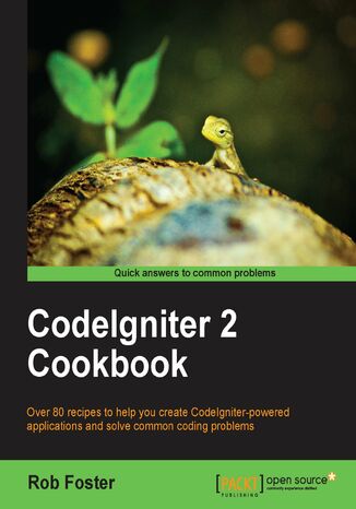 Okładka:CodeIgniter 2 Cookbook. As a PHP developer, you may have wondered how much difference the Codeigniter framework might make when creating web applications. Now you can find out with a host of customizable recipes ready to insert into your own work 