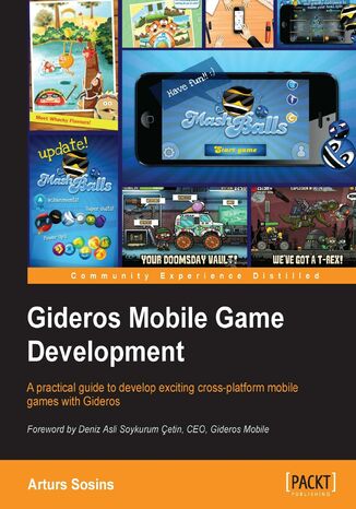 Okładka:Gideros Mobile Game Development. With Gideros you can develop games for both iOS and Android faster and more simply. This book shows you how with a real-life project you undertake yourself. All that's required is a little familiarity with Lua 
