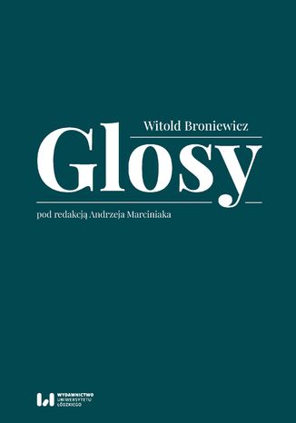 Glosy Witold Broniewicz - okadka ebooka
