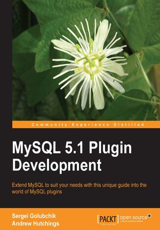 Okładka:MySQL 5.1 Plugin Development. Extend MySQL to suit your needs with this unique guide into the world of MySQL plugins 