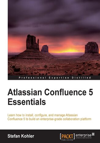 Okładka:Atlassian Confluence 5 Essentials. Centralize all your organization's documentation in one place using Confluence. From installation to using add-ons, this is a complete, user-friendly tutorial that assumes virtually no prior knowledge 