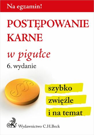 Postpowanie karne w piguce. Wydanie 6 Grzegorz Dbrowski - okadka ebooka