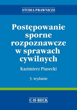 Postpowanie sporne rozpoznawcze w sprawach cywilnych Kazimierz Piasecki - okadka ebooka