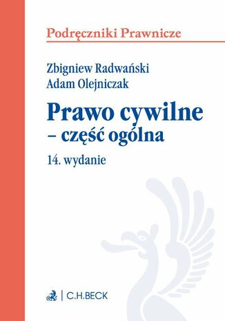 Prawo cywilne - cz oglna. Wydanie 14 Adam Olejniczak, Zbigniew Radwaski - okadka ebooka