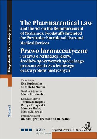Prawo farmaceutyczne. The Pharmaceutical Law Ewa Kucharska, Michele Le Mauviel - okadka ebooka