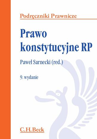 Prawo konstytucyjne RP. Wydanie 9 Pawe Sarnecki - okadka ebooka