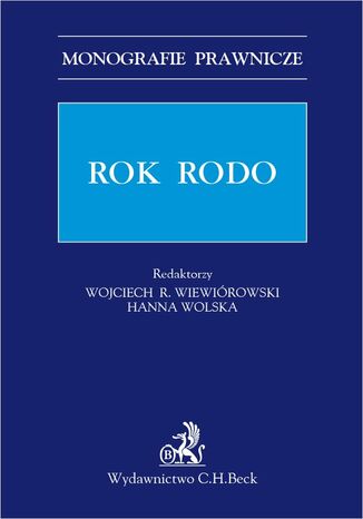 Rok RODO Wojciech Rafa Wiewirowski, Hanna Wolska - okadka ebooka