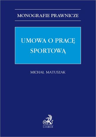 Umowa o prac sportow Micha Matuszak - okadka ebooka