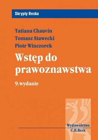 Wstp do prawoznawstwa Tatiana Chauvin, Tomasz Stawecki, Piotr Winczorek - okadka audiobooks CD
