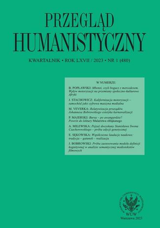 Przegląd Humanistyczny 2023/1 (480) Tomasz Wójcik - okładka ebooka