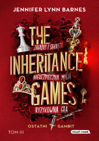 Okładka:The Inheritance Games Tom III Ostatni gambit 