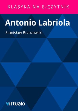 Antonio Labriola Stanisaw Brzozowski - okadka ebooka