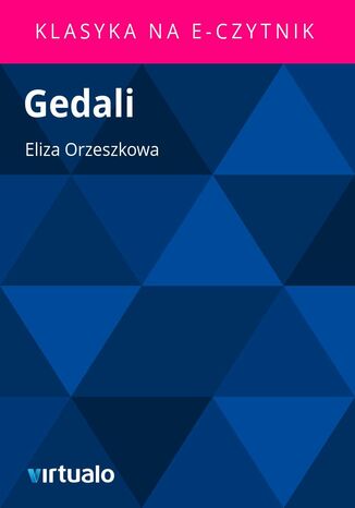 Gedali Eliza Orzeszkowa - okadka ebooka