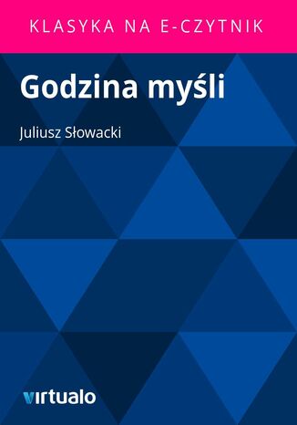 Godzina myli Juliusz Sowacki - okadka ebooka