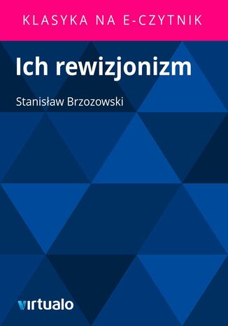 Ich rewizjonizm Stanisaw Brzozowski - okadka ebooka