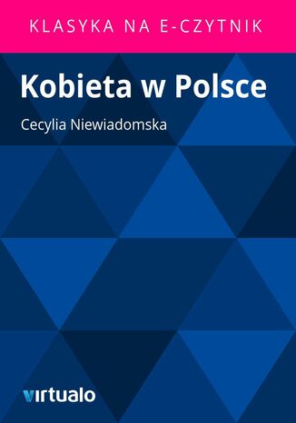 Kobieta w Polsce Cecylia Niewiadomska - okadka ebooka