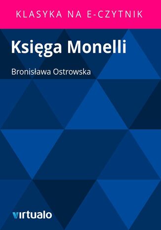 Ksiga Monelli Bronisawa Ostrowska - okadka ebooka