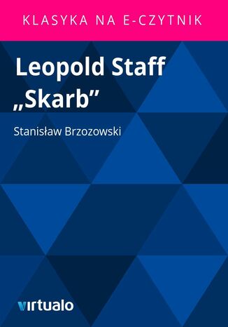 Leopold Staff 'Skarb' Stanisaw Brzozowski - okadka ebooka
