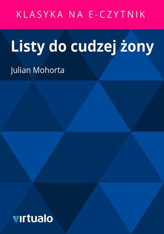 Listy docudzejony Julian Mohorta - okadka ebooka