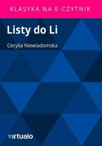 Listy do Li Cecylia Niewiadomska - okadka ebooka