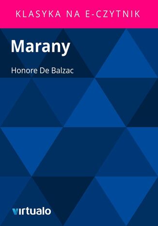 Marany Honore de Balzac - okadka ebooka