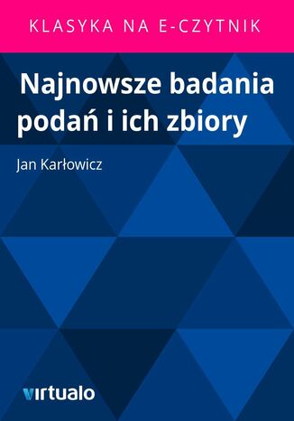 Najnowsze badania poda i ich zbiory Jan Karowicz - okadka ebooka