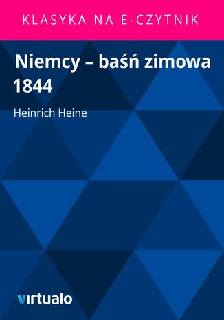 Niemcy - ba zimowa 1844 Heinrich Heine - okadka ebooka