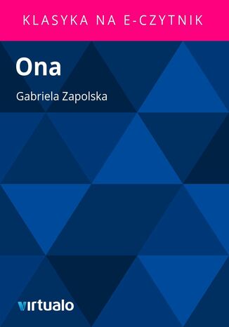 Ona Gabriela Zapolska - okadka ebooka