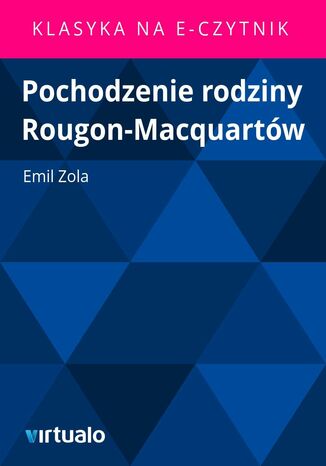Pochodzenie rodziny Rougon-Macquartw Emil Zola - okadka audiobooks CD