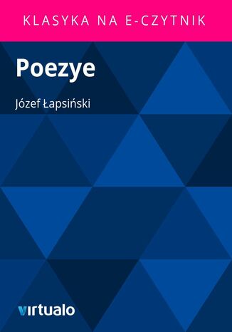 Poezye Jzef apsiski - okadka ebooka