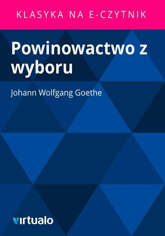 Powinowactwo z wyboru Johann Wolfgang von Goethe - okadka ebooka